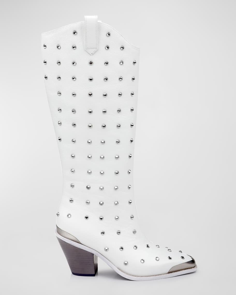 DanielXDiamond Blazing Saddle Stud Western Boots | Neiman Marcus