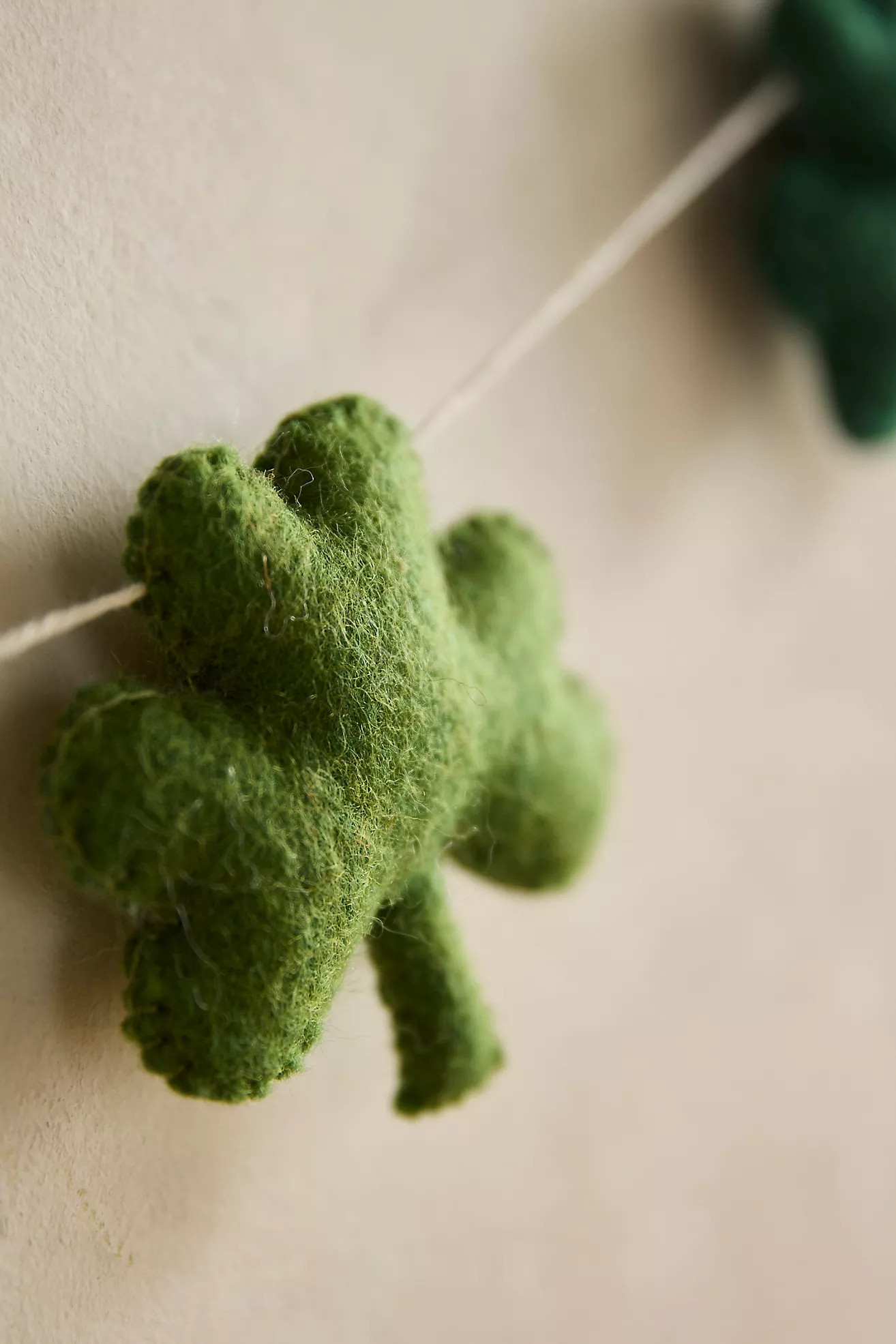 Felt Shamrock Garland | Anthropologie (US)