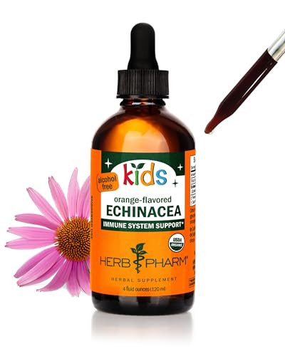 Herb Pharm Kids Certified-Organic Alcohol-Free Echinacea Glycerite Liquid Extract, 4 oz | Amazon (US)