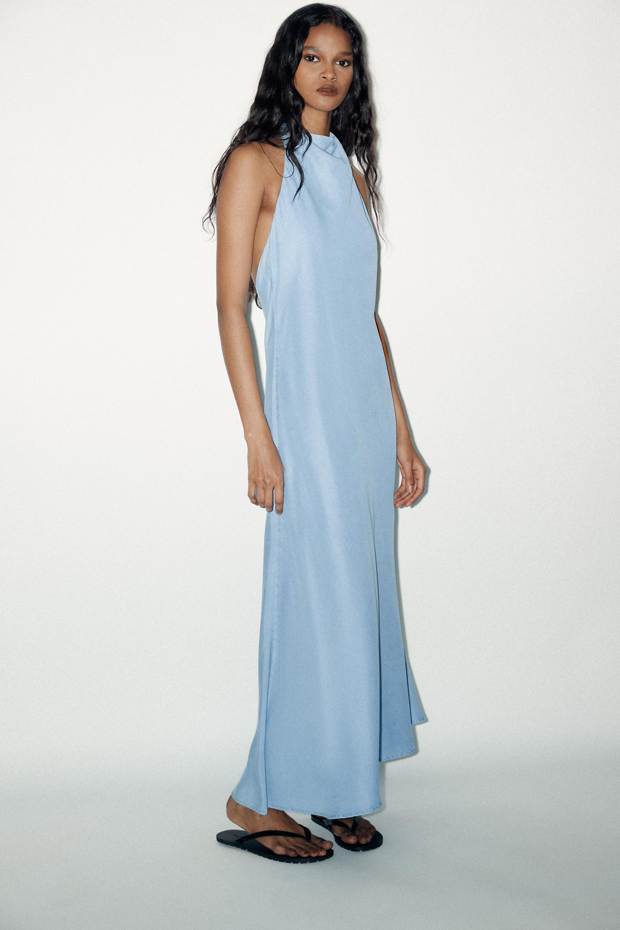 FLOWING HALTER DRESS | Zara UK