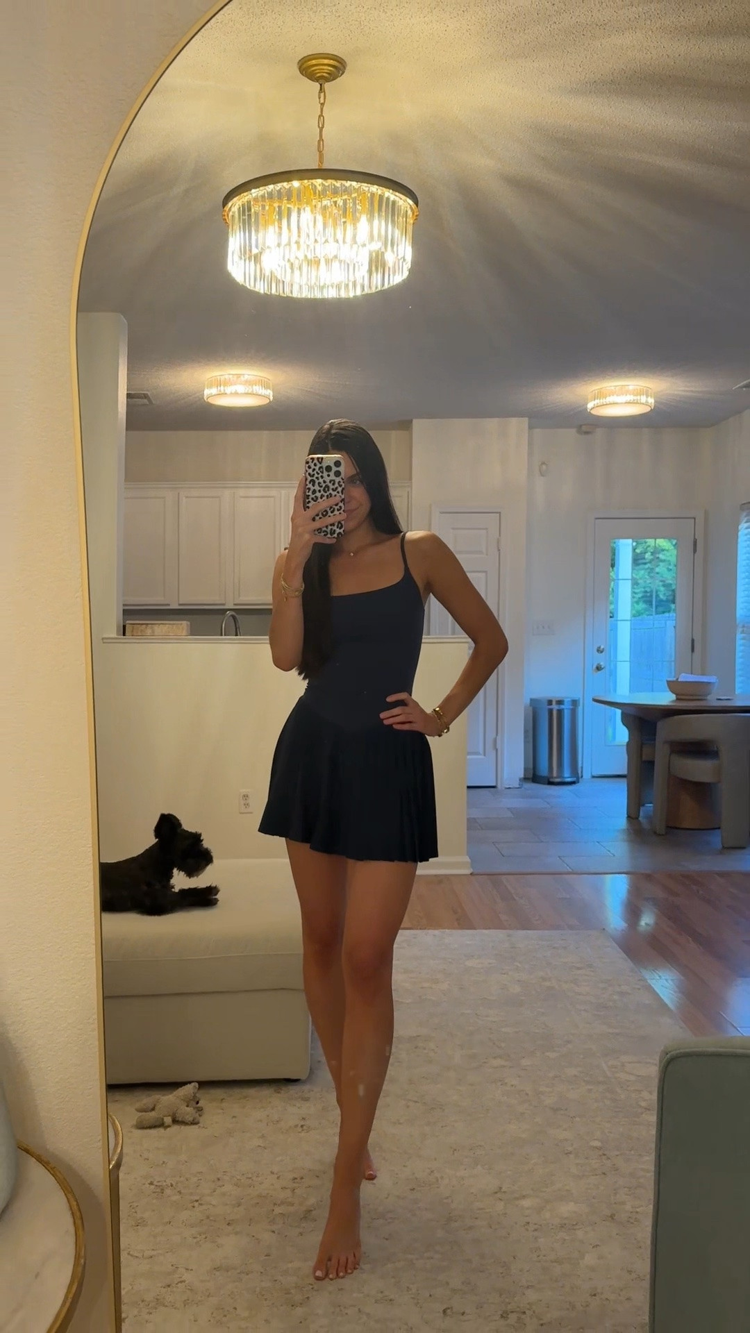 Sporty, flattering, and effortlessly cute. This navy pleated tennis dress is the perfect one-and-done outtit for workouts, errands, walks, and everything in between.

#LTKootd #LTKActive #LTKfitnessgoals