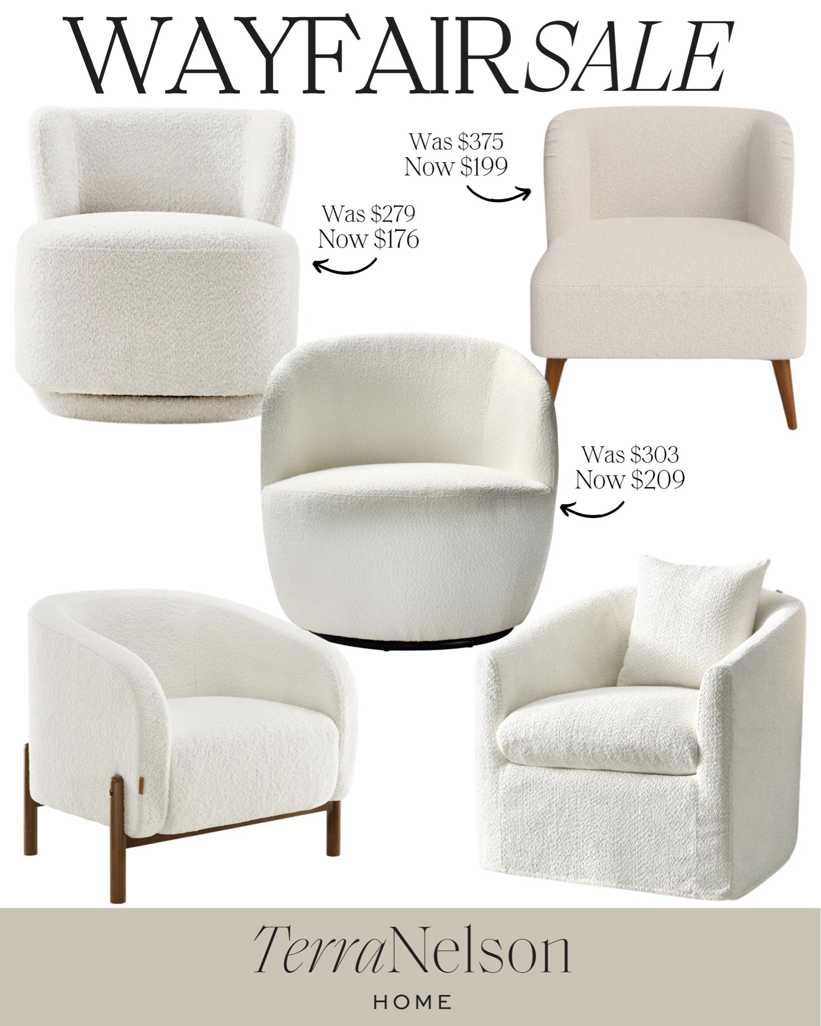 Wayfair Sale / Wayfair Furniture Sale / Neutral Accent Chairs / Boucle Accent Chairs / Fall Textures / Swivel Chairs / Living Room Furniture

#LTKSeasonal #LTKSaleAlert #LTKHome