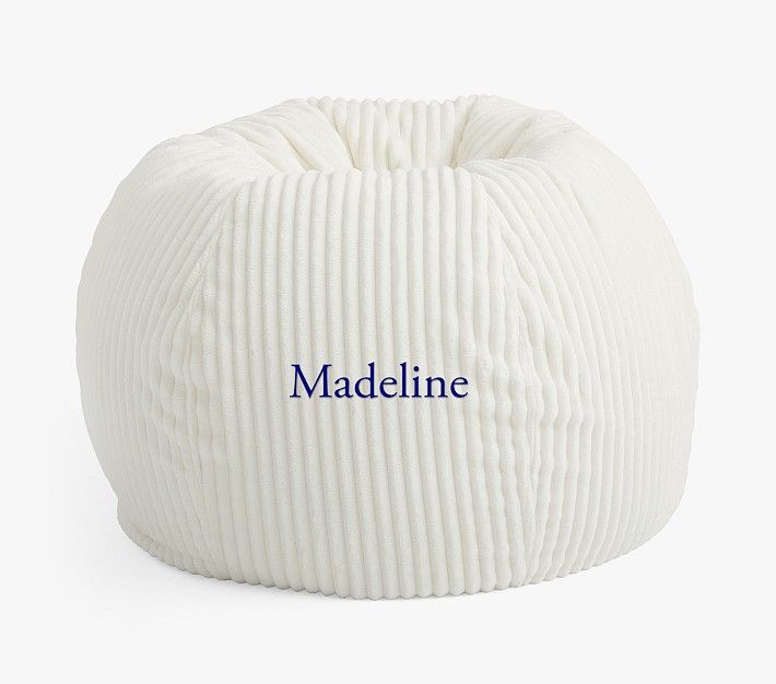 Anywhere Beanbag™, Ivory Ribbed Chamois Slipcover Only | Pottery Barn Kids