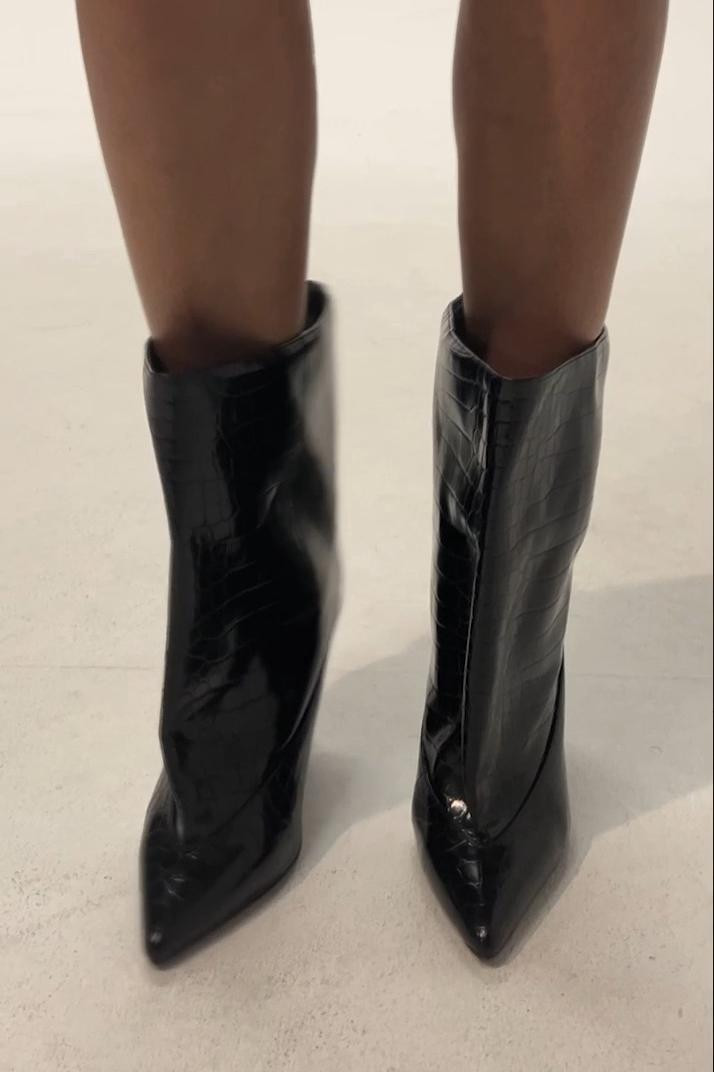 Need a black bootie that actually makes your outfit stand out? The AKIRA Gold Ritual Black Croc Stiletto Bootie combines a bold croc-inspired texture with a sleek stiletto heel for a fierce, elevated finish. Perfect for birthdays, date nights, girls’ nights, concerts, or statement fall outfits, these booties pair beautifully with denim, mini dresses, leather pants, or skirts. 

 #LTKootd #LTKvlog #LTKOver40
