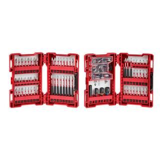 Milwaukee SHOCKWAVE Impact Duty Alloy Steel Drill and Screw Driver Bit Set (100-Piece) 48-32-4083... | The Home Depot