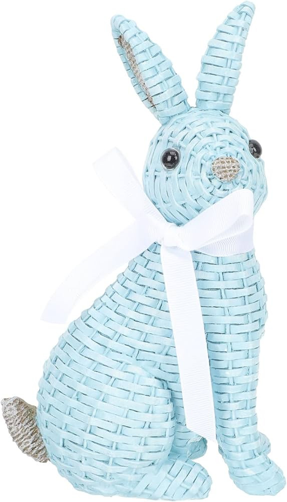 YARNOW Rattan Rabbit Ornament Animal Lawn Decor Woven Animal Figurine Easter Rabbit Figurines Gar... | Amazon (US)