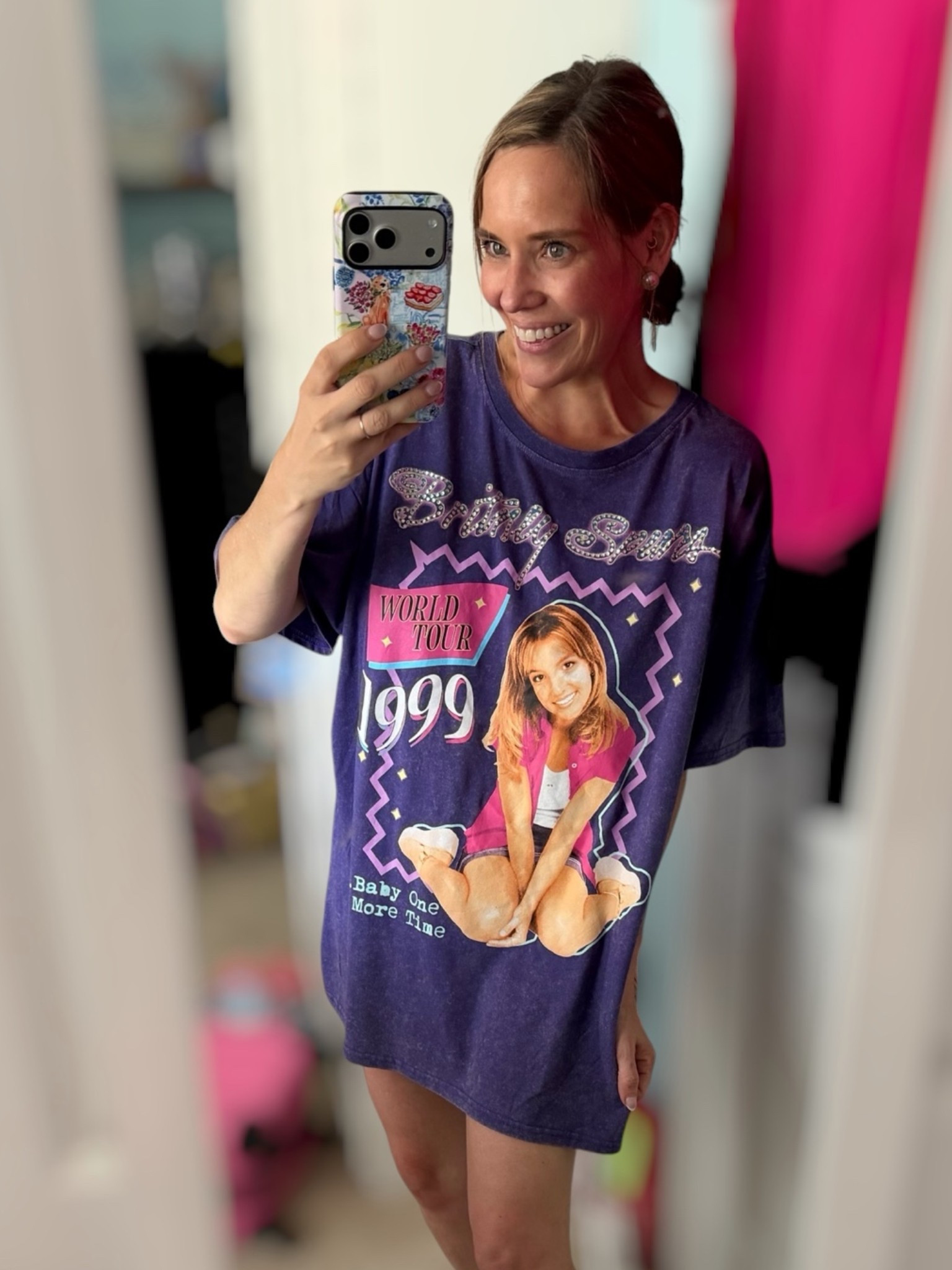 Britney Tee + Post Beach Lounge Vibes 💜🌊✨

Lounging after a beach day in the cutest oversized Britney Spears graphic tee 💜☀️ The perfect comfy throw-on for winding down after the beach, grabbing takeout, or cozy vacation nights. Loving the oversized fit and fun vintage-inspired graphic for an easy, casual summer look 🎶🏖️✨

Britney Spears graphic tee, oversized graphic tee, lounge outfit, beach vacation outfit, post beach outfit, comfy summer style, casual lounge look, Walmart fashion find, oversized sleep tee, coastal summer vibes

#LTKOver40 #LTKdayinmylife #LTKootd