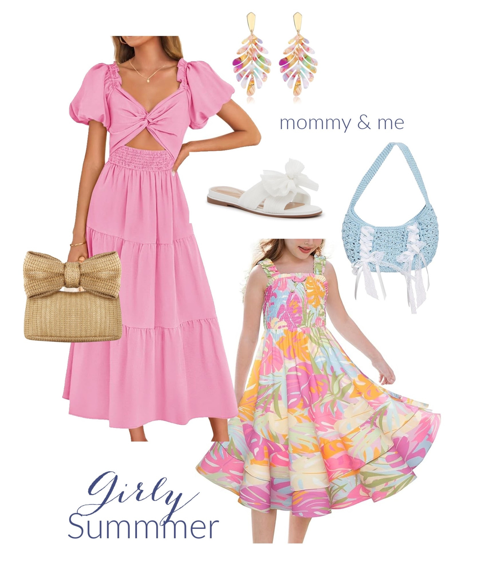 girly mommy and me beach looks