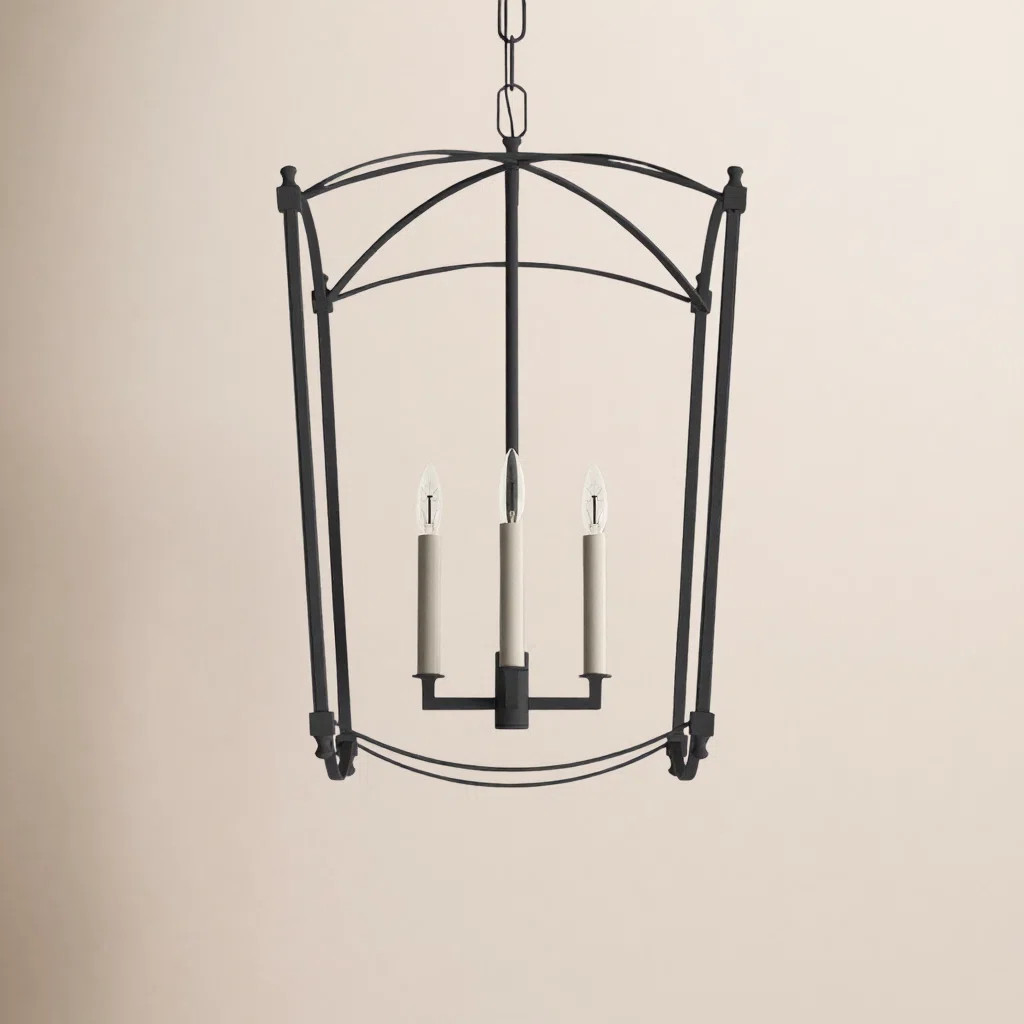 Olive 4 - Light Dimmable Lantern Geometric Chandelier | Wayfair North America