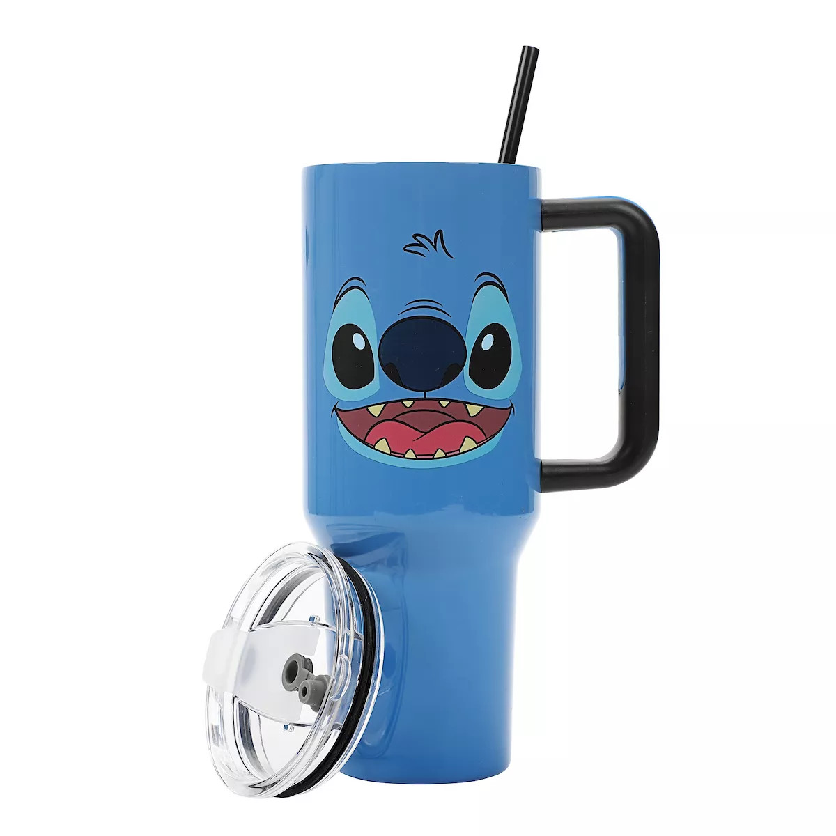 Disney Stitch Face 40 Oz Blue Stainless Steel Tumbler with Handle | Target