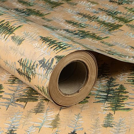 RUSPEPA Christmas Wrapping Paper, Jumbo Roll Kraft Paper - Christmas Tree Design for Holiday Gift... | Amazon (US)