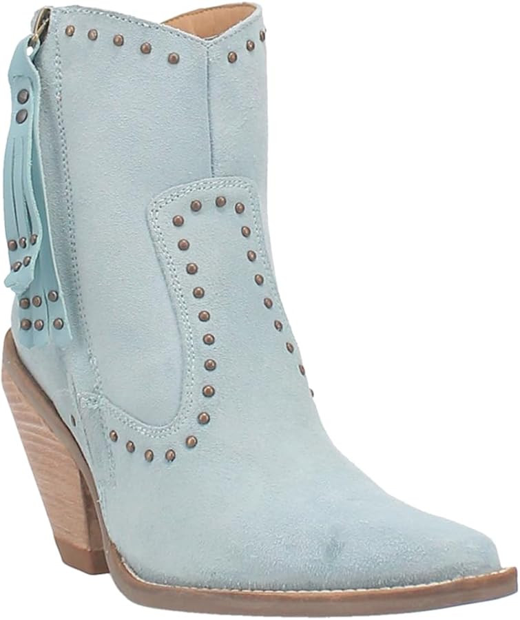 Dingo Womens Classy N' Sassy Snip Toe Casual Boots Ankle High Heel 3" & Up - Black | Amazon (US)