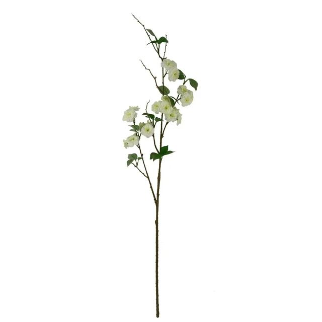 Mainstays 50" Artificial Flower Cherry Blossom Stem, White Color. Indoor Use. | Walmart (US)