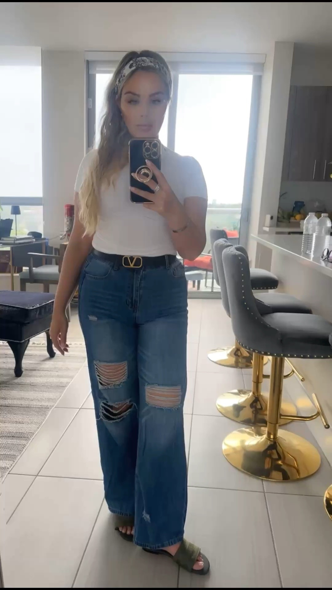 The perfect casual outfit #ootdstyle #style #denim #scarfseason #whitetee

#LTKootd #LTKdayinmylife #LTKOver40