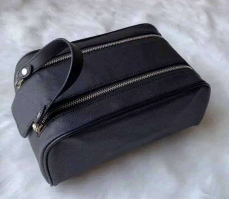 Womens travelling toilet bag designer wash handbag business Double zipper leather capacity cosmet... | DHGate