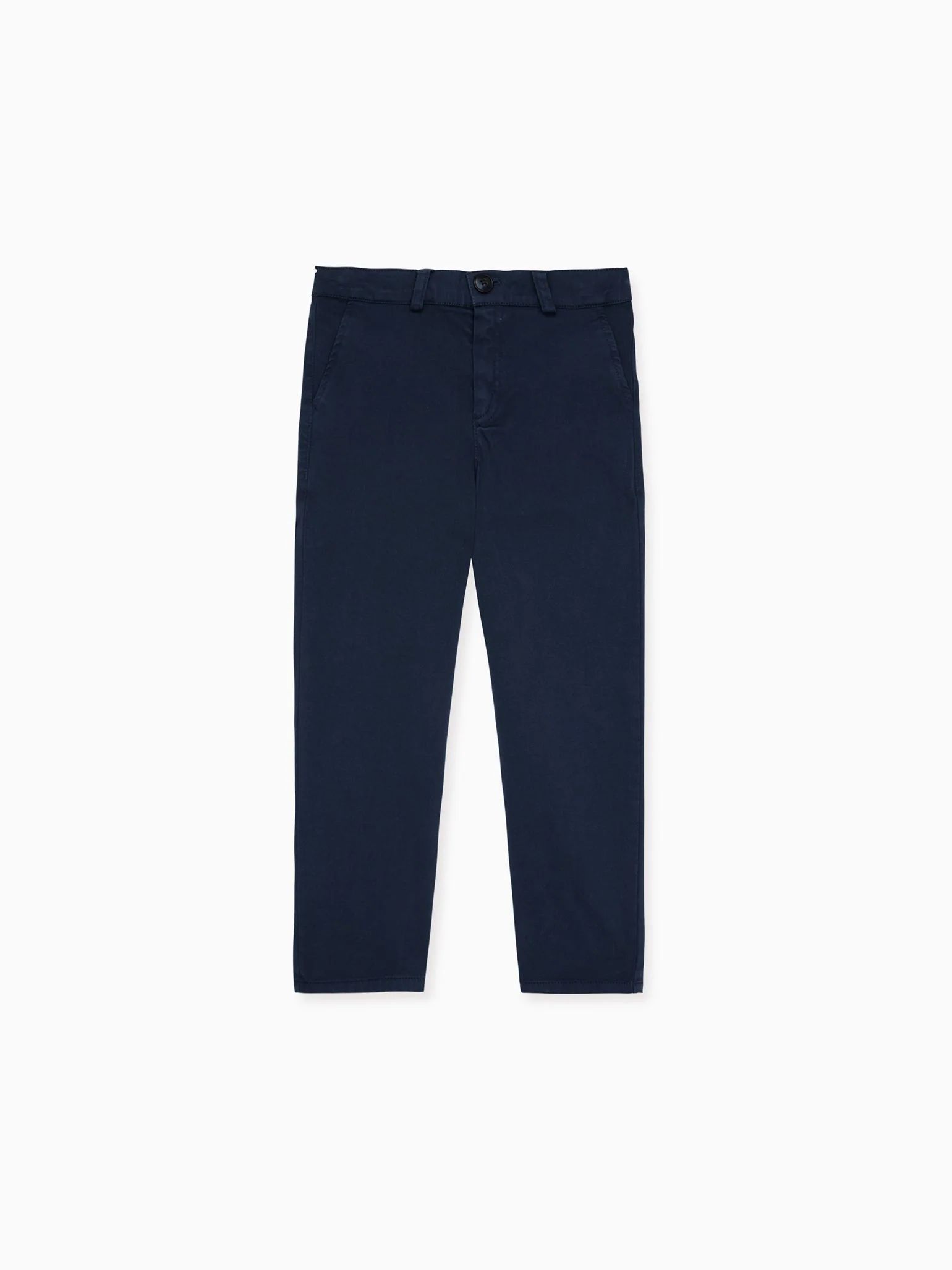 Navy Elio Boy Chinos | La Coqueta (US)