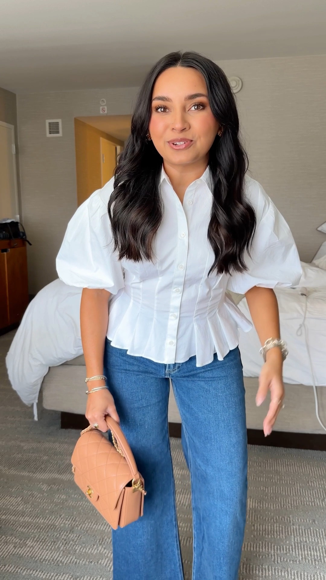 Top size 2 - sized up a size
Jeans size 26 regular - use code ANTHRO20 for 20% off through 5/10!
Sandals size 5 TTS

#LTKootd #LTKgrwm #LTKPetite