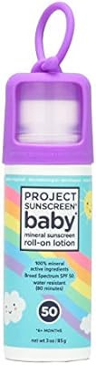 Project Sunscreen Roll-On SPF 50 Sun Protection for Babies - Natural Mineral Based and Water Resi... | Amazon (US)