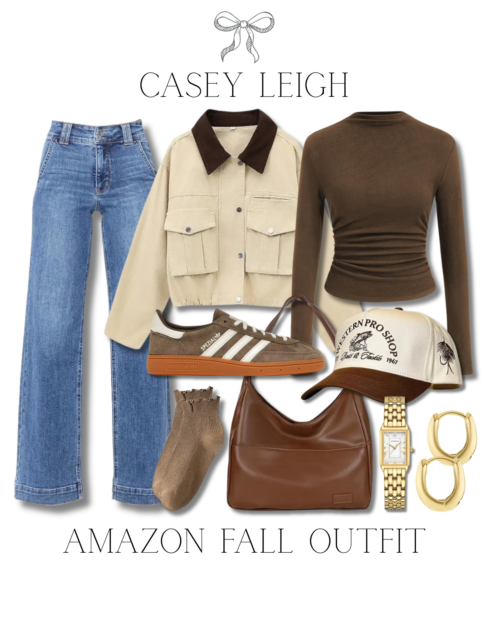 Effortlessly cool for crisp fall days! This Amazon look is giving neutral perfection — from cozy layers to casual sneakers and gold accessories ✨ Everything you need for that laid-back autumn vibe! 

 #LTKSeasonal #LTKStyleTip #LTKBeauty