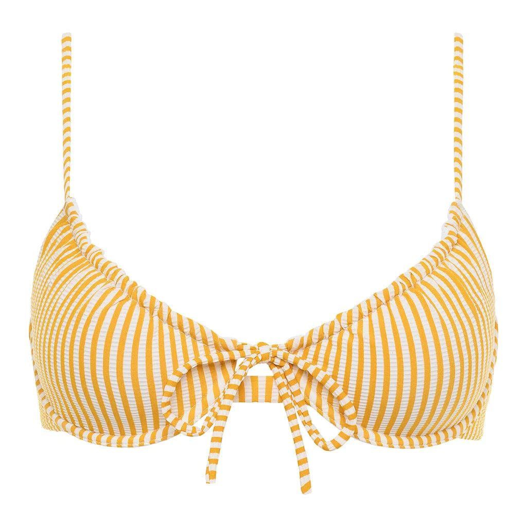 Canary Stripe Lucy Bikini Top | Montce