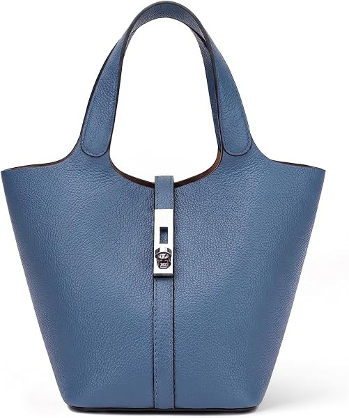 Tote Bag for Women Vegan Leather Bucket Purse for Women Top Handle Handbag Shoulder Bag with Detachable Small Purse | Amazon (US)