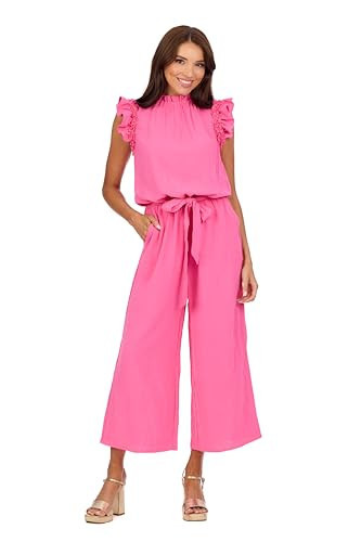 Mud Pie Women's Arlette Jumpsuit, Pink, Medium | Amazon (US)