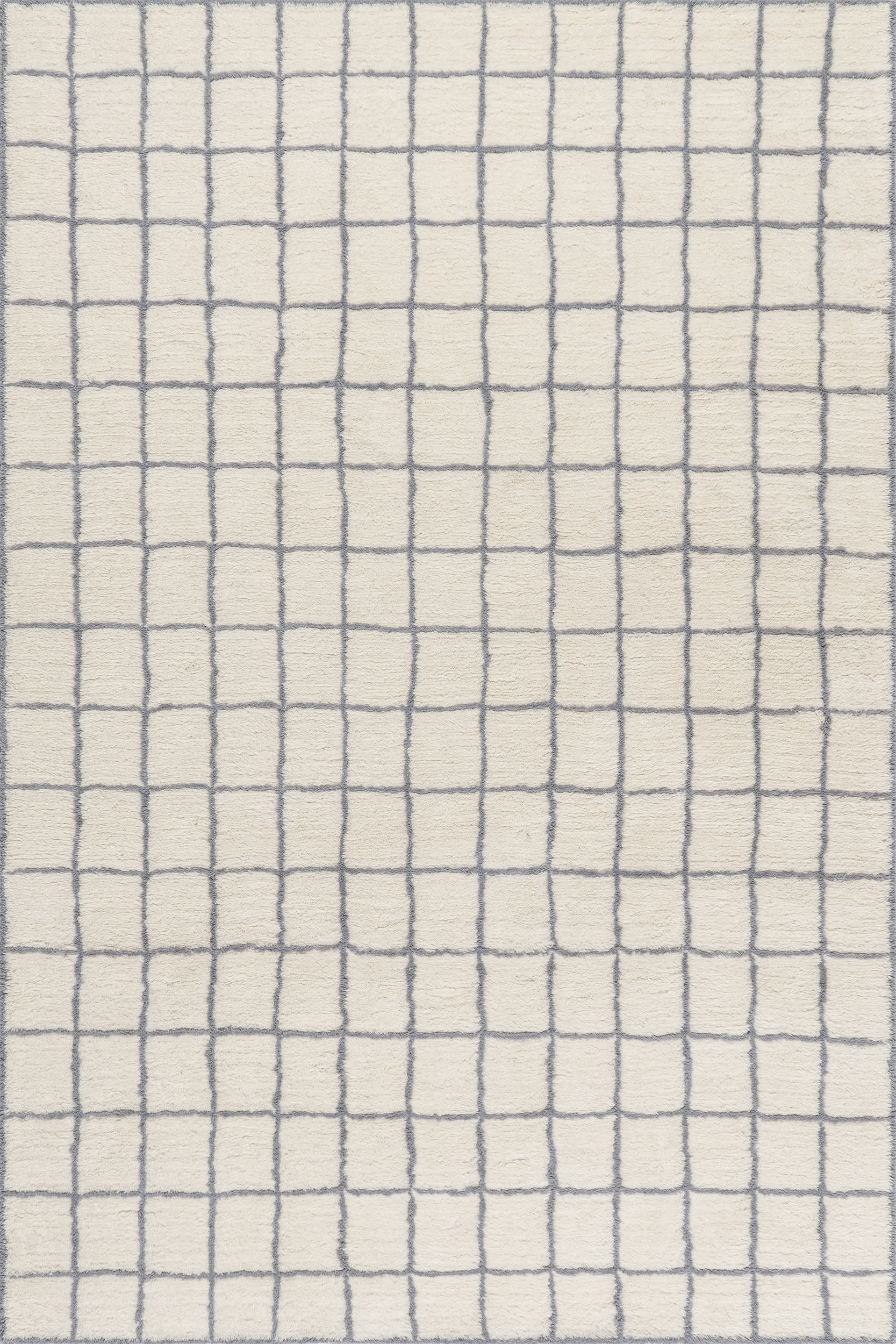 Highlands Checked Rug | Ivory | Rugs USA
