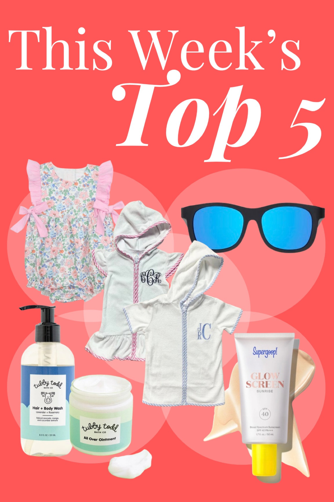 Okay I know it’s not Friday but I’ve been slacking and haven’t shared your Top 5 weekly favorites in some time — including your most clicked and purchased from Memorial Day Sales! The swimsuit cover up continues to be a favorite, but you also got on board with my love of Tubby Todd (the all-over ointment is a newborn must-have for sensitive skin!). Babiators are a hit and Glow Screen from Supergoop — I can’t say enough about that as a light sunscreen layer for your face that doubles as a primer! 

#LTKFamily #LTKFindsUnder50 #LTKSaleAlert