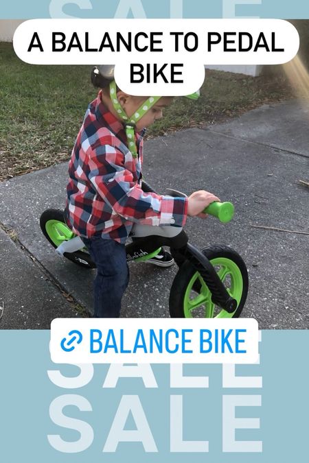 Balance to pedal bike 

#LTKkids