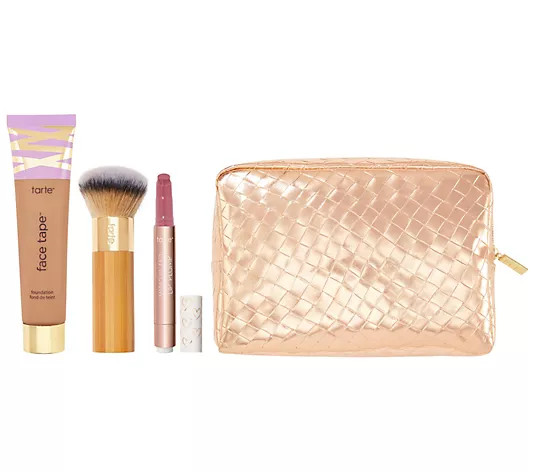 tarte Super- Size Face Tape Foundation 3-Pc Kit with Bag Auto-Delivery | QVC
