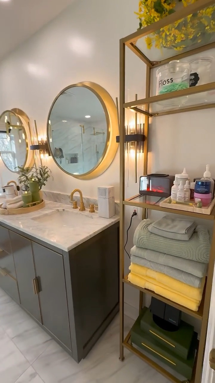 My bathroom just feels more peaceful when everything has its place. Sharing some counter top organization finds 👌🏾

#LTKSaleAlert #LTKHome