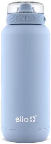 Ello Cooper Vacuum Insulated Stainless Steel Water Bottle 32oz, Halogen Blue | Amazon (US)