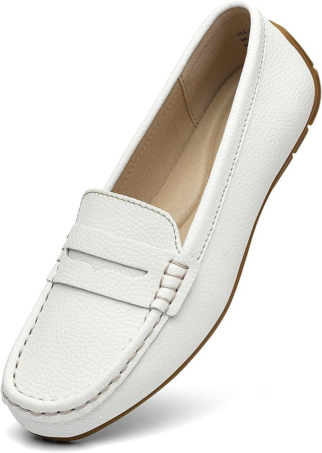 KORDAL Women's Comfortable & Lightweight Leather Penny Loafers Slip-Ons Cute Business Casual Dres... | Amazon (US)