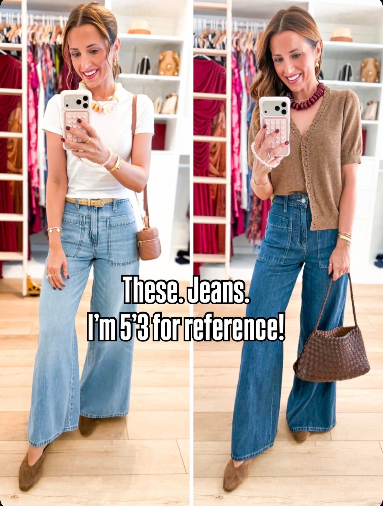 New fall arrivals from Target! Fall outfits. Fall style. Casual outfits. Mom outfits. Elevated casual outfits. Luxe denim in 00 (wide leg). I washed in hot water and dryer and shrunk the length about an inch!

#LTKootd #LTKSeasonal #LTKPetite