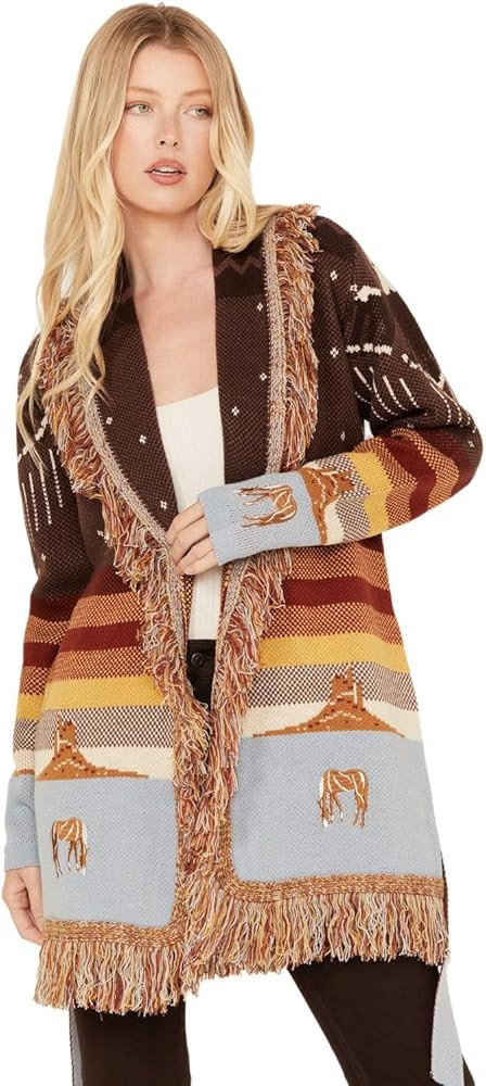 Idyllwind Women's Desert Nights Cardigan Sweater - IWFA24SW34-BN US Brown | Amazon (US)