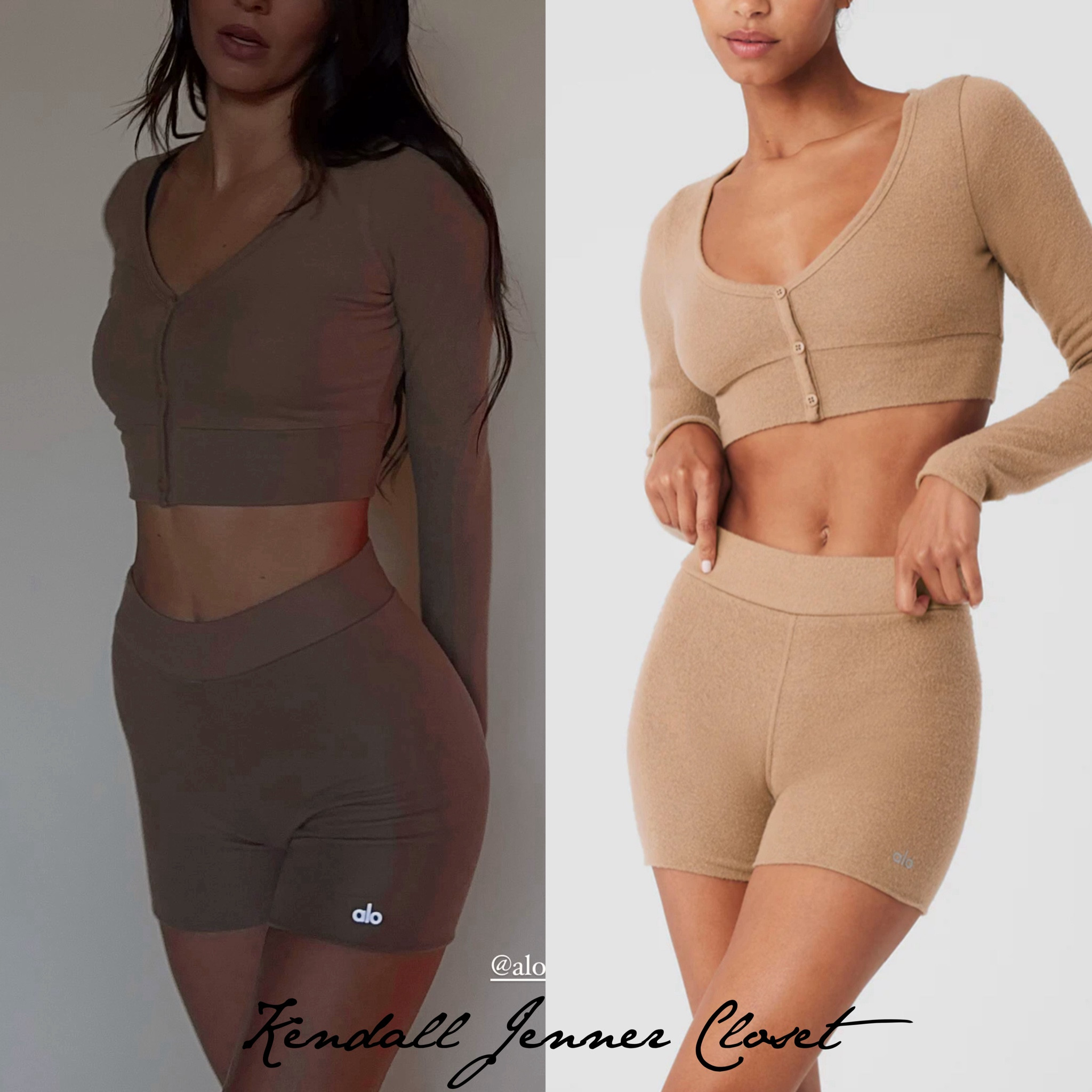 @KendallJenner via her Instagram story!

#KendallJenner wears the @Alo ‘Alolux Cropped Me Time Cardigan’ in Toasted Almond ($78) + ‘Alolux High-Waist Me Time Short’ in Toasted Almond ($58). 🤎 🧘🏻



#LTKSeasonal #LTKHoliday