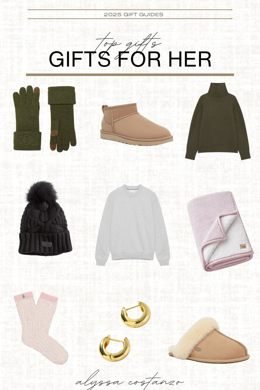 gifts for her; gift guide for wife; for sister; for friend; for mom; for daughter; for teens; for college kids; for adult children; womens gloves; boots; winter for women; fuzzy socks; ugg; slippers; gold hoops; aritzia; blanket; sweatshirt; turtleneck; beanie 

 #LTKGiftGuide #LTKHoliday