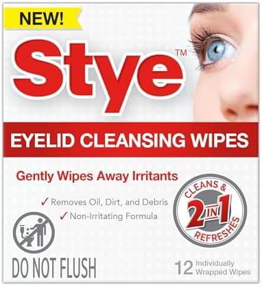 Stye Cleansing Eyelid Wipes – Individually Wrapped Face Wipes Gently Remove Oil, Dirt & Other C... | Amazon (US)