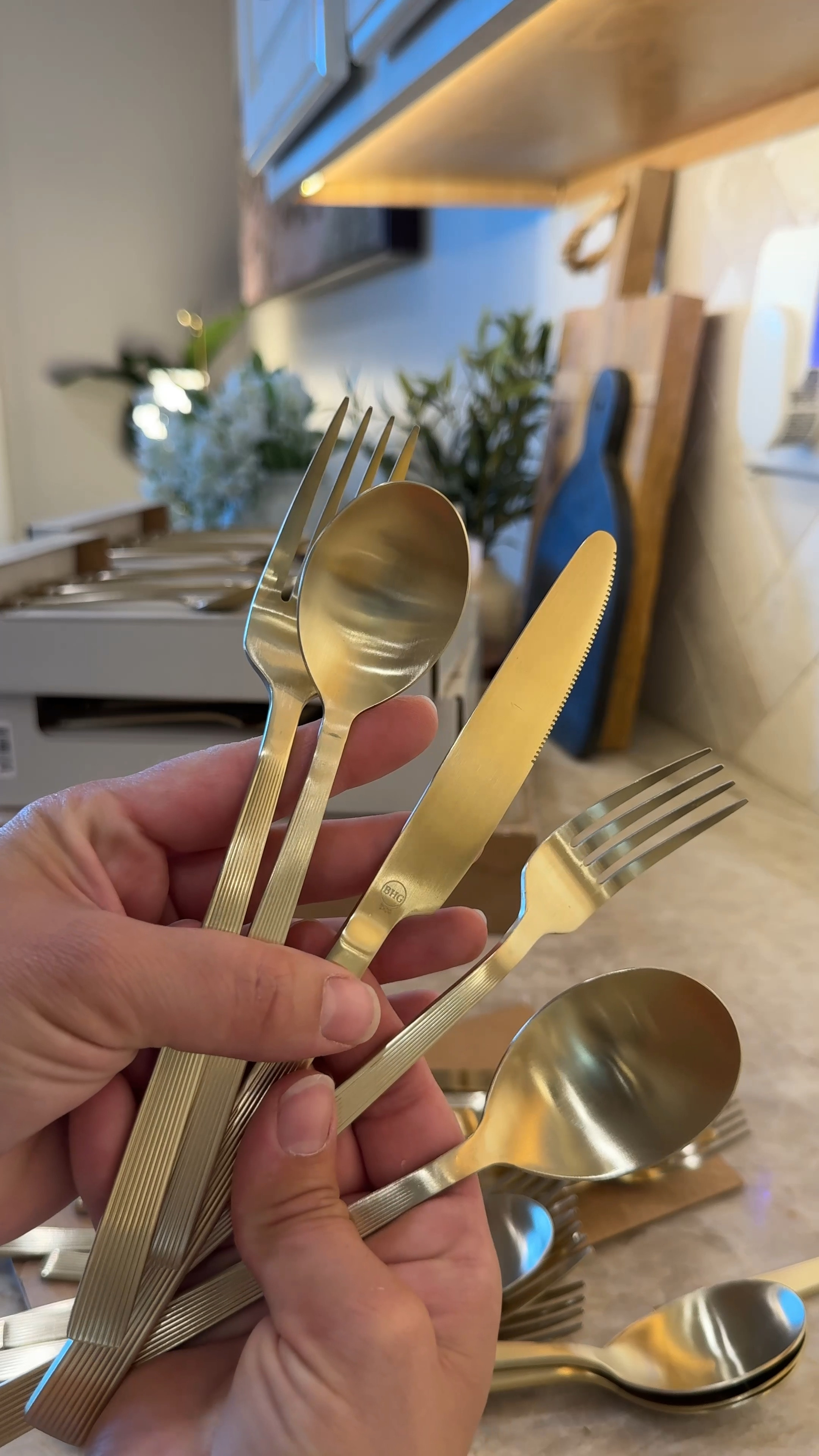 Even small changes in your home that make a big impact! We changed out our black flatware for this beautiful gold flatware set from @walmart + a beautiful new expandable bamboo organizer from @amazon! 

#LTKFamily #LTKHome #LTKFindsUnder50