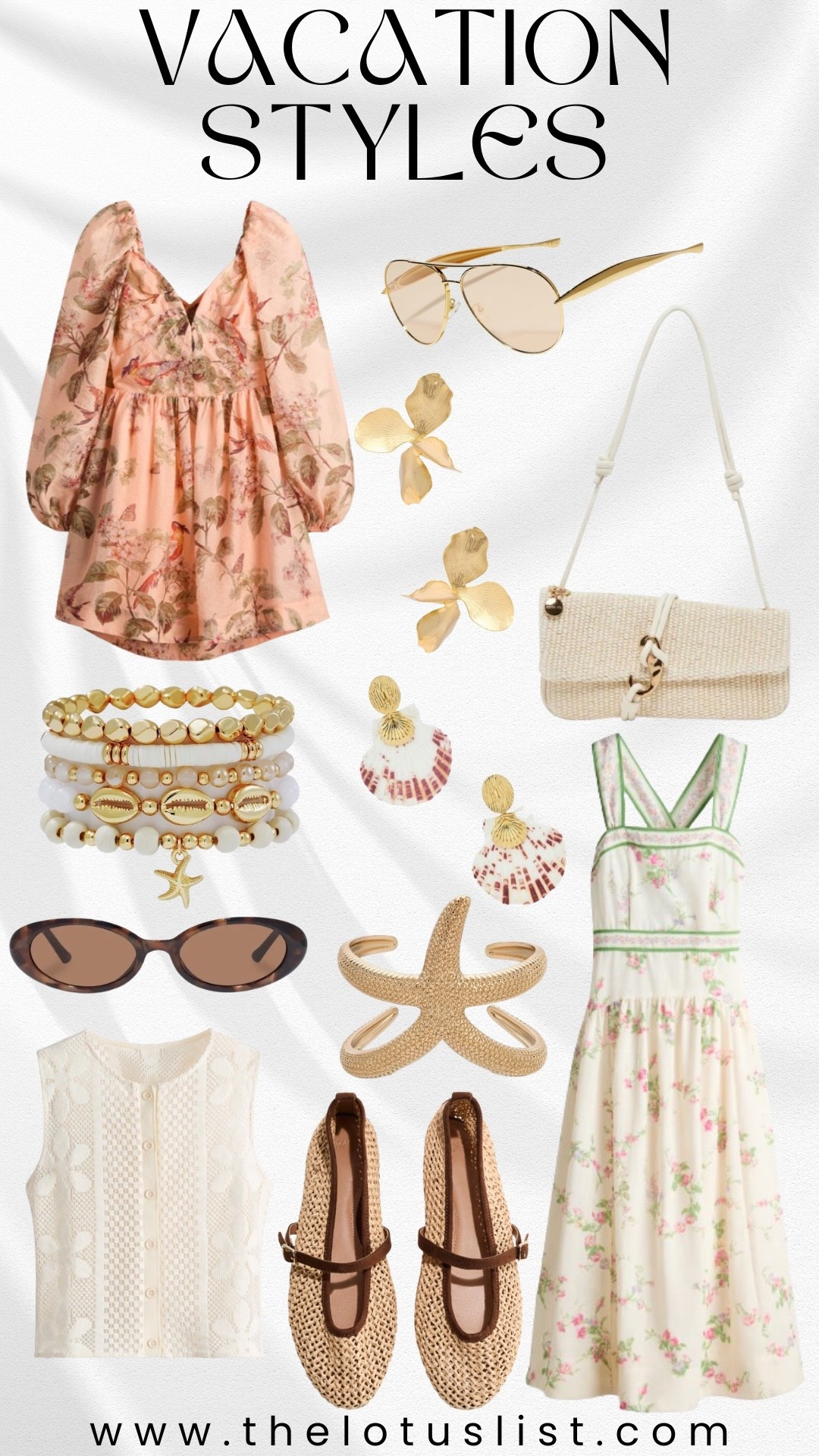 Vacation Styles

Resort / resort style / vacation / vacation style / resort styles / vacation outfit / vacation outfits / resort outfits / sunglasses / tortoise shell sunglasses / it bag / summer bag / summer handbag / vacation bag / resort bag / starfish bracelet / woven shoes / woven flats / flats / summer flats / spring flats / spring shoes / summer shoes / woven top / crochet top / resort dress / vacation dress / summer dress / sundress / flower earrings / seashell earrings 

#LTKTravel #LTKSeasonal #LTKSaleAlert
