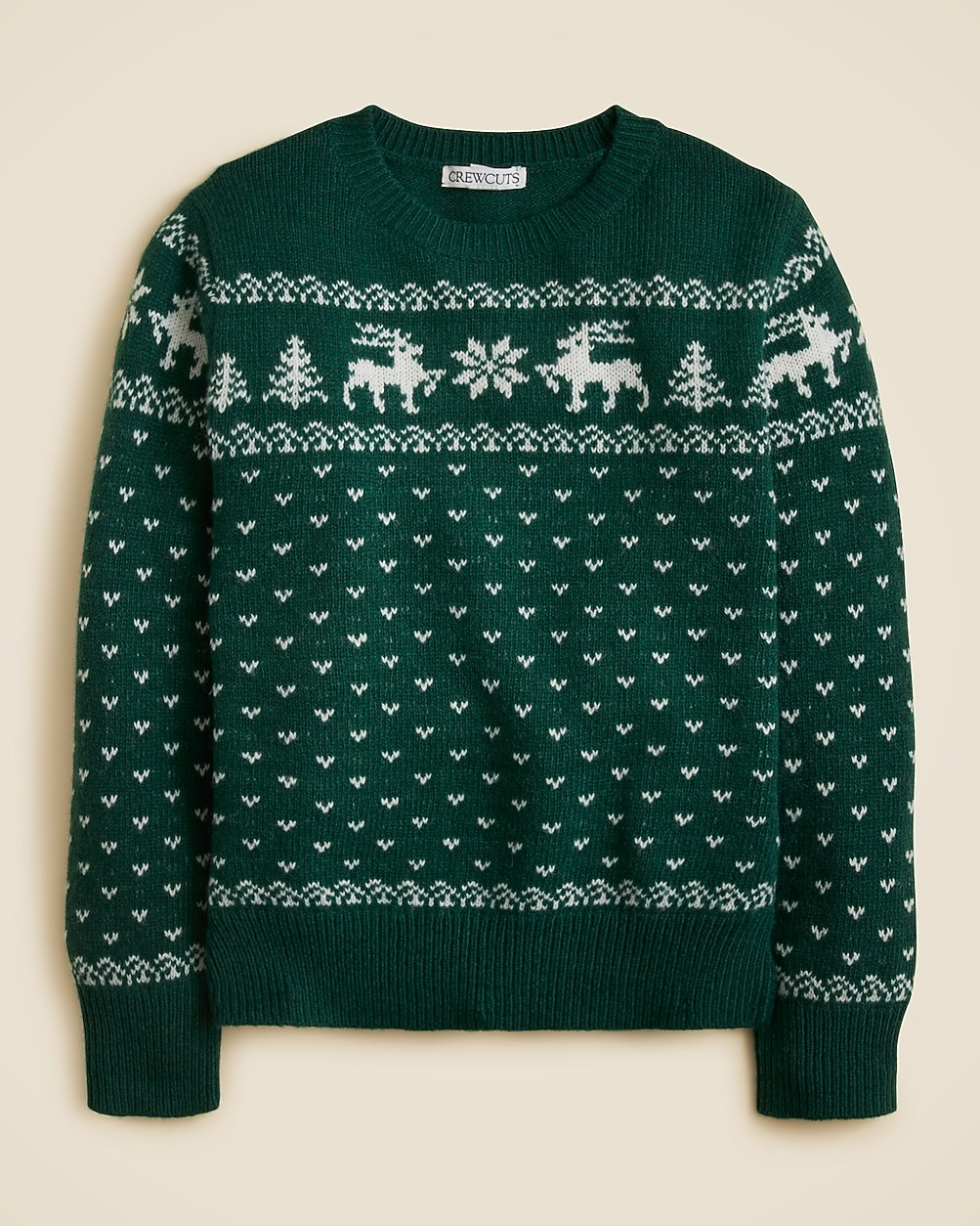Kids' reindeer Fair Isle sweater in wool blend | J. Crew US