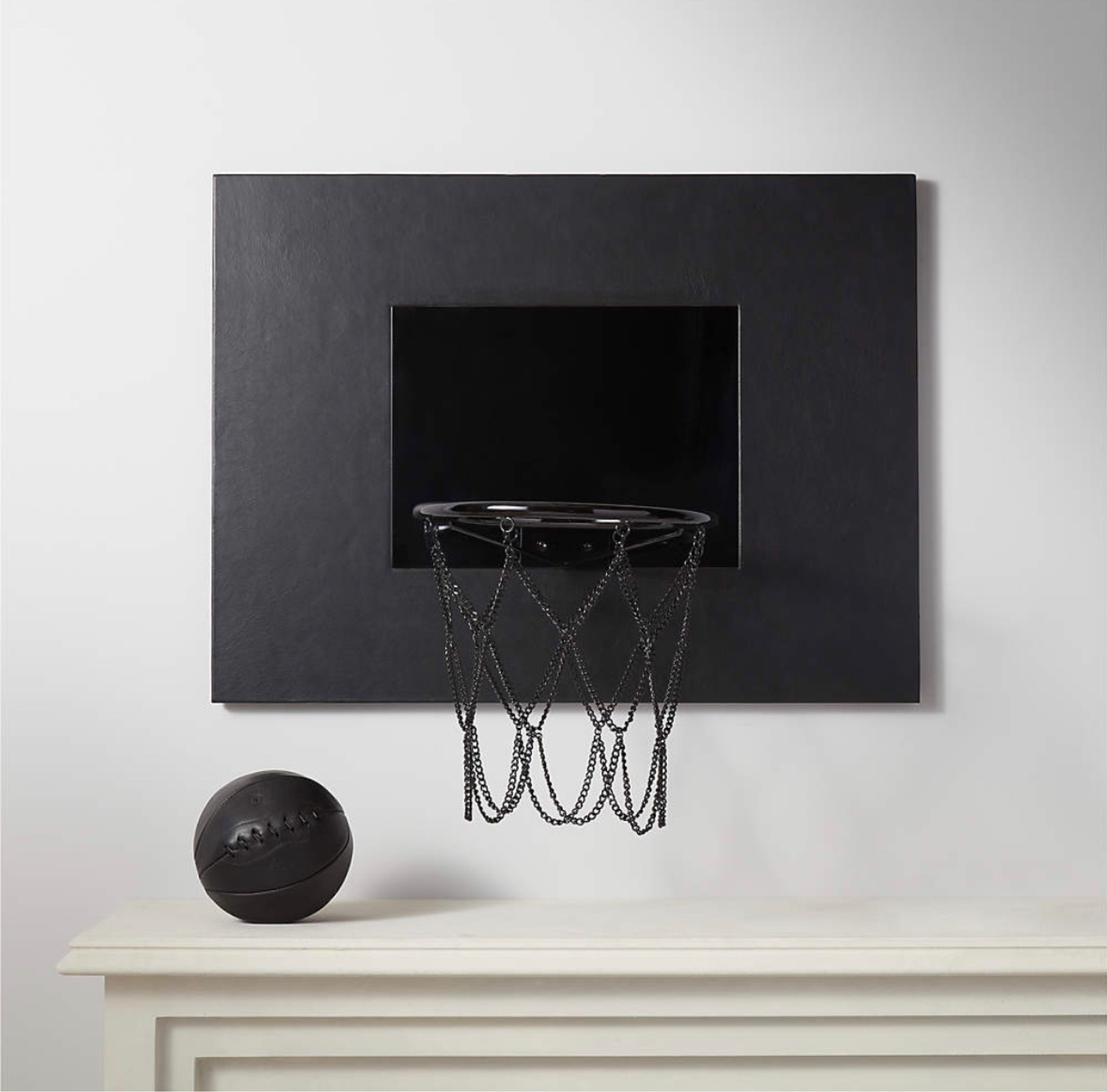Ordering a black leather basketball hoop with the matching leather ball for one of my guest rooms! How cute is this?! 

#LTKfamily #LTKhome #LTKmens