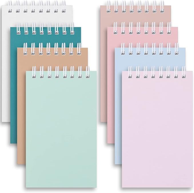 liaotees Small Notebooks, 3x5 Pocket Spiral Notepads With Lined Pages, Perfect Little Mini Notebo... | Amazon (US)