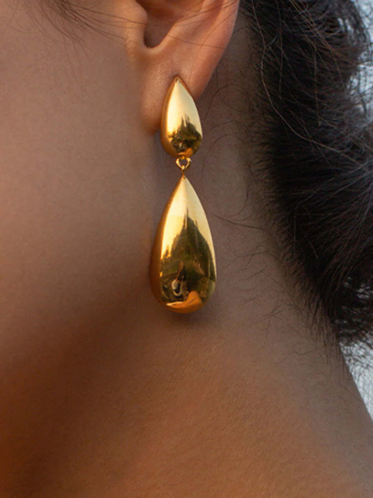 Double Teardrop Earrings | Commense