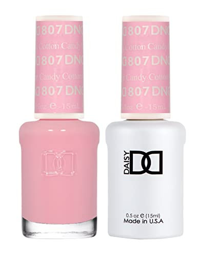 DND Gel Polish Set, Pink Collection, UV/LED Gel Polish and Air Dry Nail Lacquer, Matching Chip-Free Polish Duo, 807 Cotton Candy, 0.5 Fl Oz | Amazon (US)