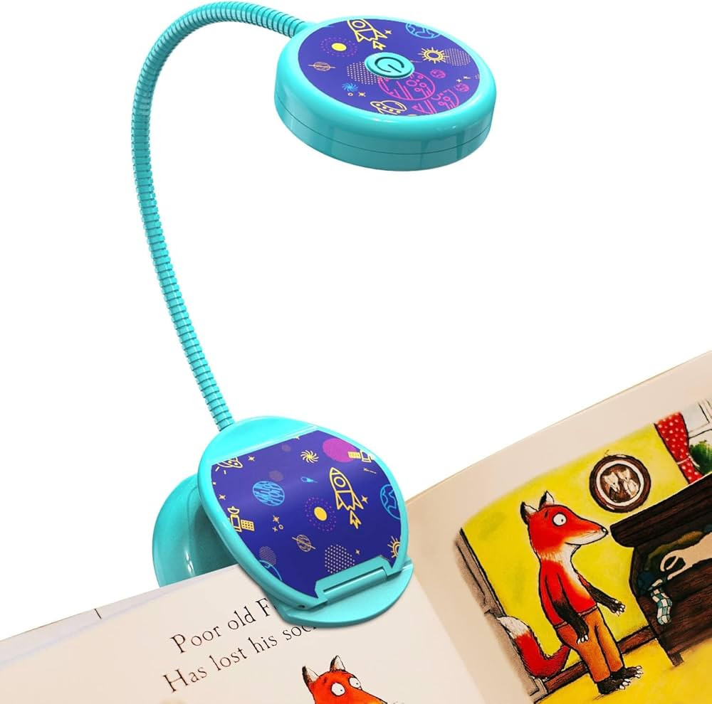 Vekkia Cute Rechargeable Book Light,Eye Caring Reading Light for Kids Clip on, 3 Colors & 3 Brigh... | Amazon (US)