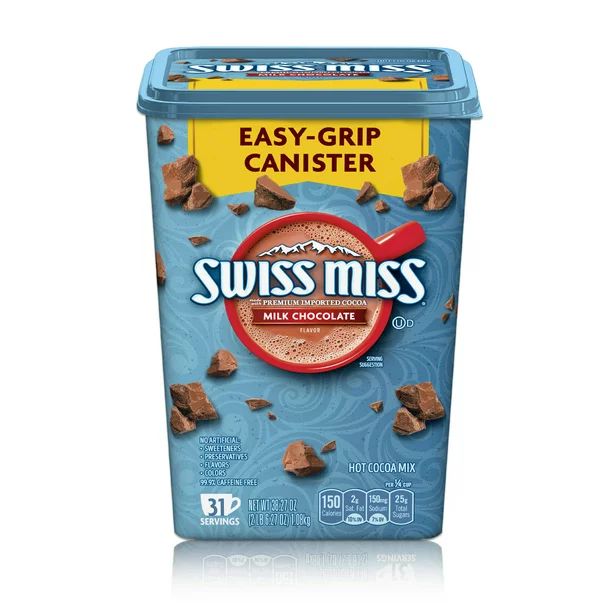 Swiss Miss Classics Milk Chocolate Hot Cocoa Drink Mix, 38.27 Oz Canister - Walmart.com | Walmart (US)