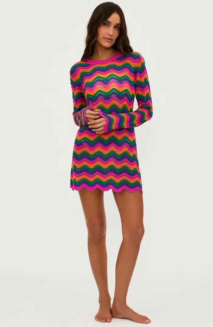 Libbi Long Sleeve Cover-Up Dress | Nordstrom
