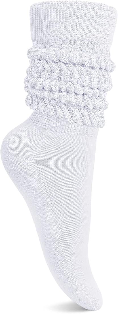 HASMES Slouch Socks Women,Scrunch Socks,Knee High Slouchy Socks for Women Size 6-11 | Amazon (US)