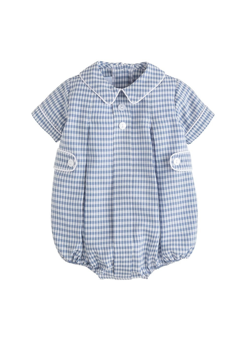 Davant Bubble - Gray Blue Gingham | Little English
